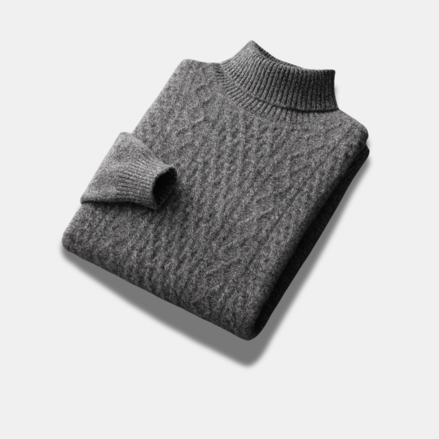Heren Merinowollen Coltrui – Verfijnde Warmte met Elegante Uitstraling
