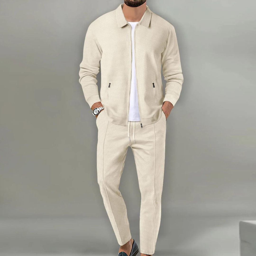 Heren 2-Delig Casual Pak – Trendy, Perfect Passend en Comfortabel