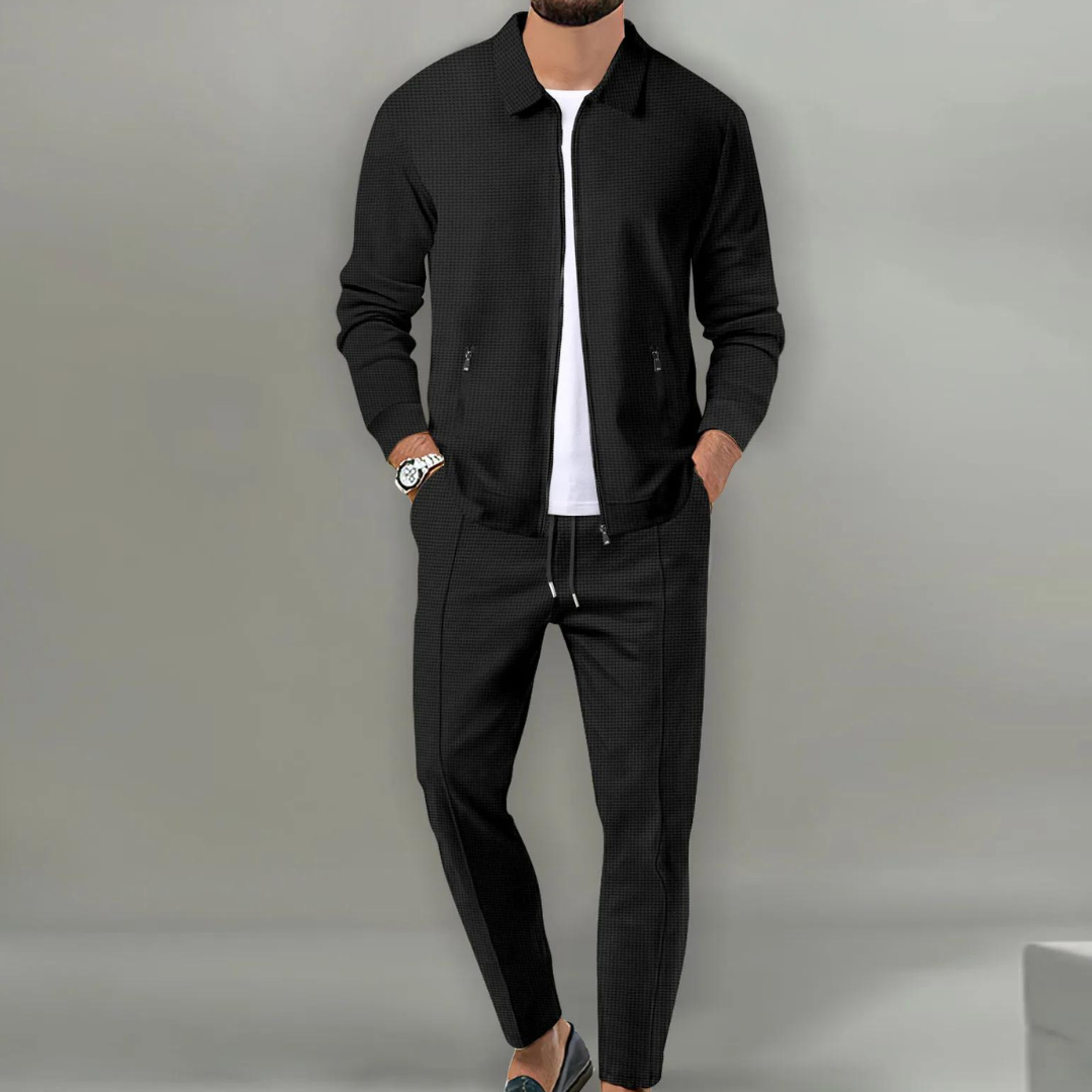 Heren 2-Delig Casual Pak – Trendy, Perfect Passend en Comfortabel